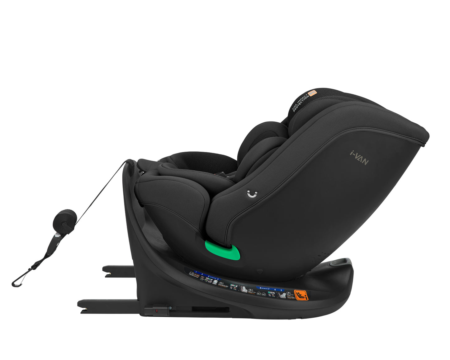 Cadeira auto 40-150 cm i-Van i-SIZE Preto