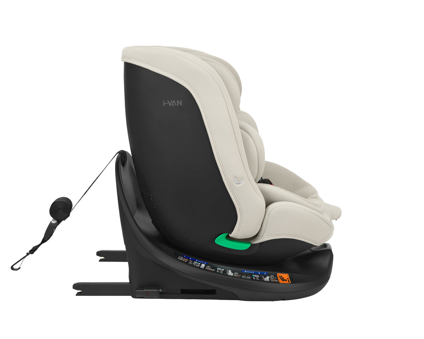Cadeira auto 40-150 cm i-Van i-SIZE Bege Claro