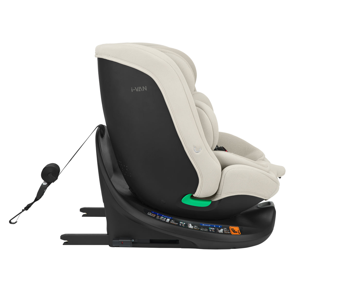 Cadeira auto 40-150 cm i-Van i-SIZE Bege Claro