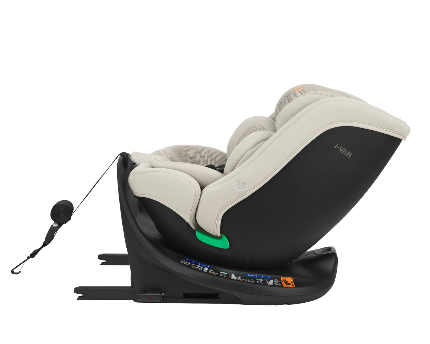 Cadeira auto 40-150 cm i-Van i-SIZE Bege Claro