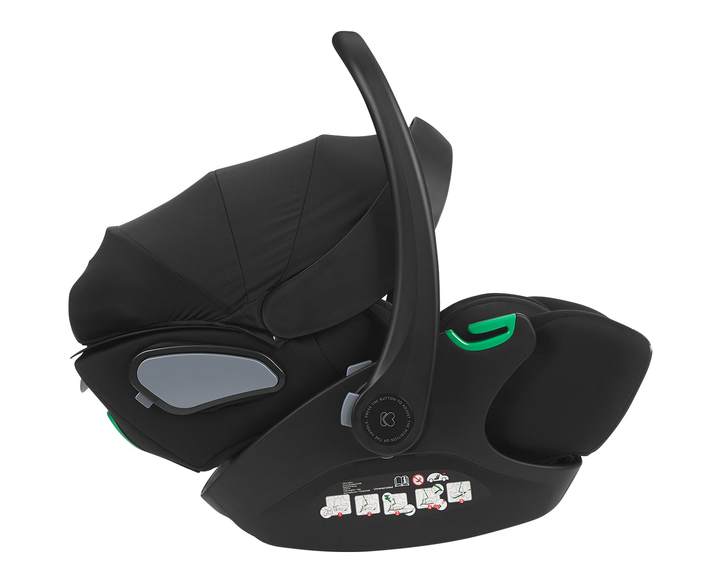 Cadeira auto 40-87 cm i-Trail i-SIZE Black (Kara, Lanah, Thea, Tiffany) Kikkaboo