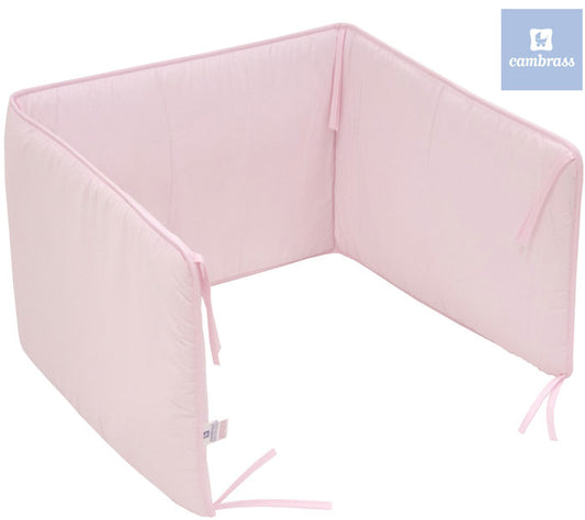 Cambrass - Protetor cama de grades LISO E 60x40 cm rosa