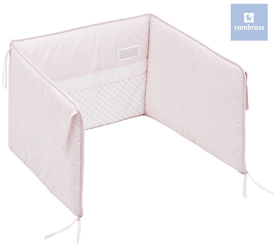 Cambrass - Protetor cama de grades STAR rosa claro