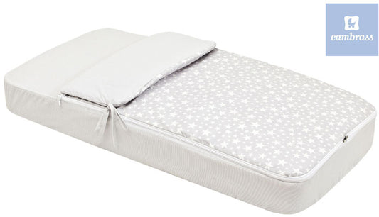 Cambrass - Saco de cama de grades STAR 60x120 cm cinzento