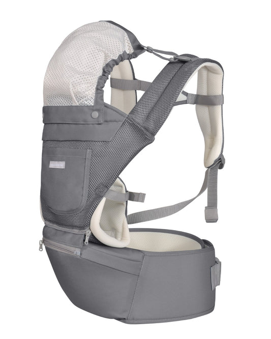Porta-bebés Chloe Mesh 3 em 1 Grey Kikkaboo