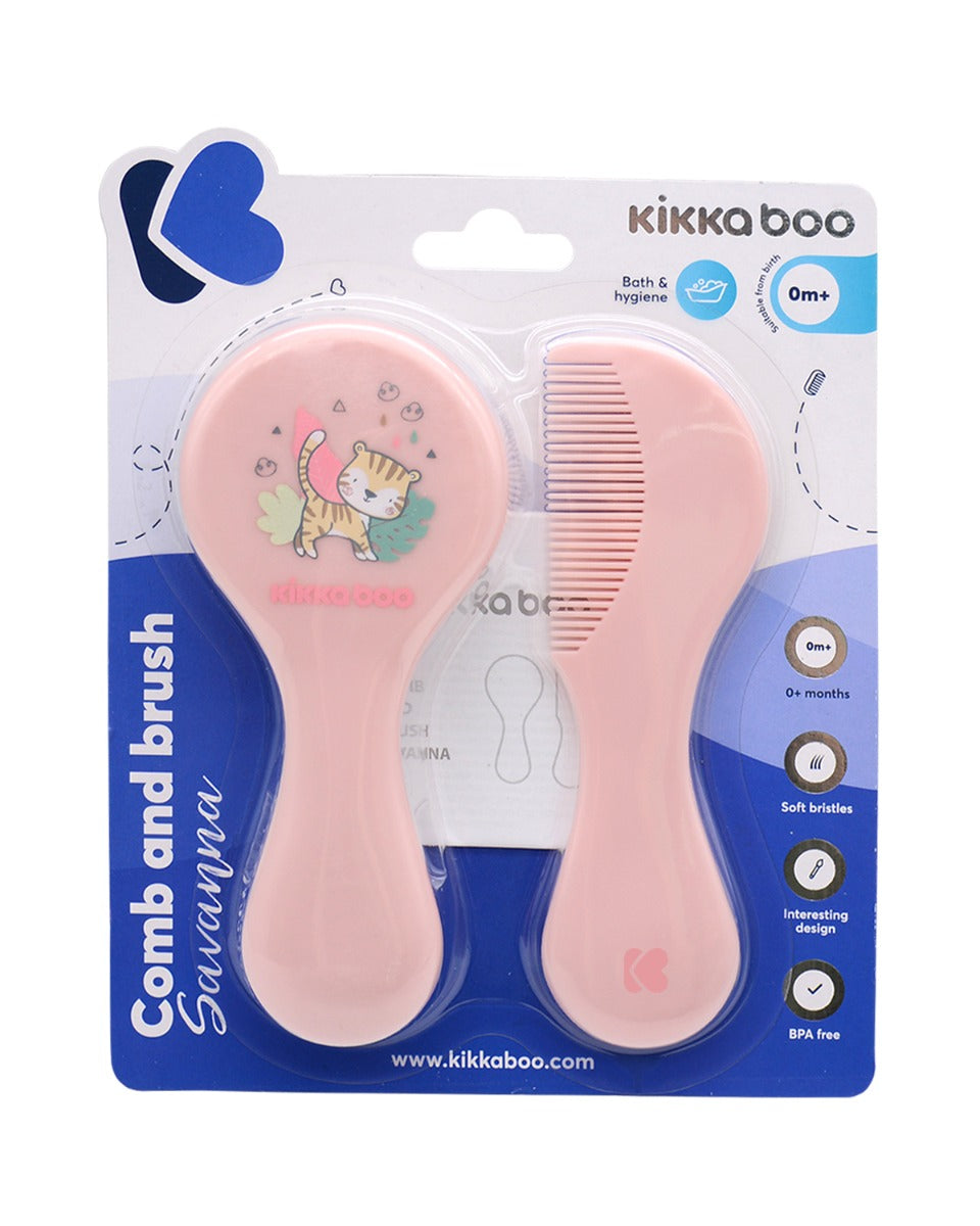 Pente e escova Savanna Rosa