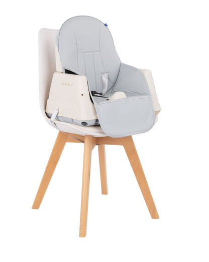 Cadeira de refeição 3 em 1 Grey Cream Kikkaboo