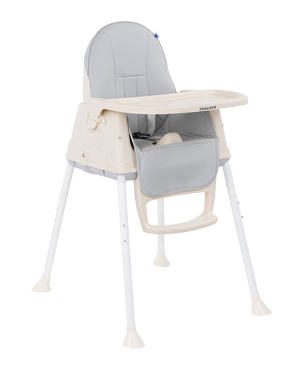 Cadeira de refeição 3 em 1 Grey Cream Kikkaboo