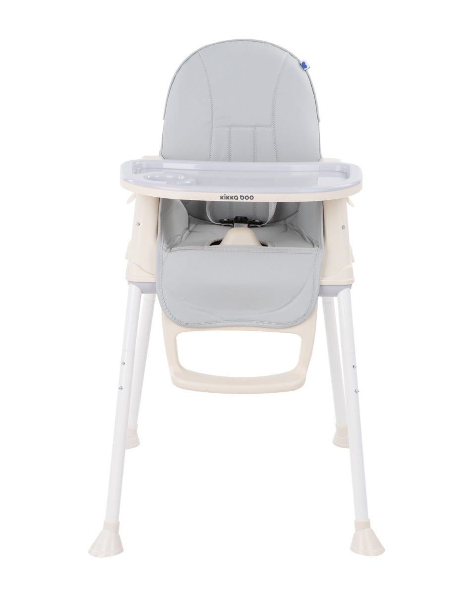 Cadeira de refeição 3 em 1 Grey Cream Kikkaboo