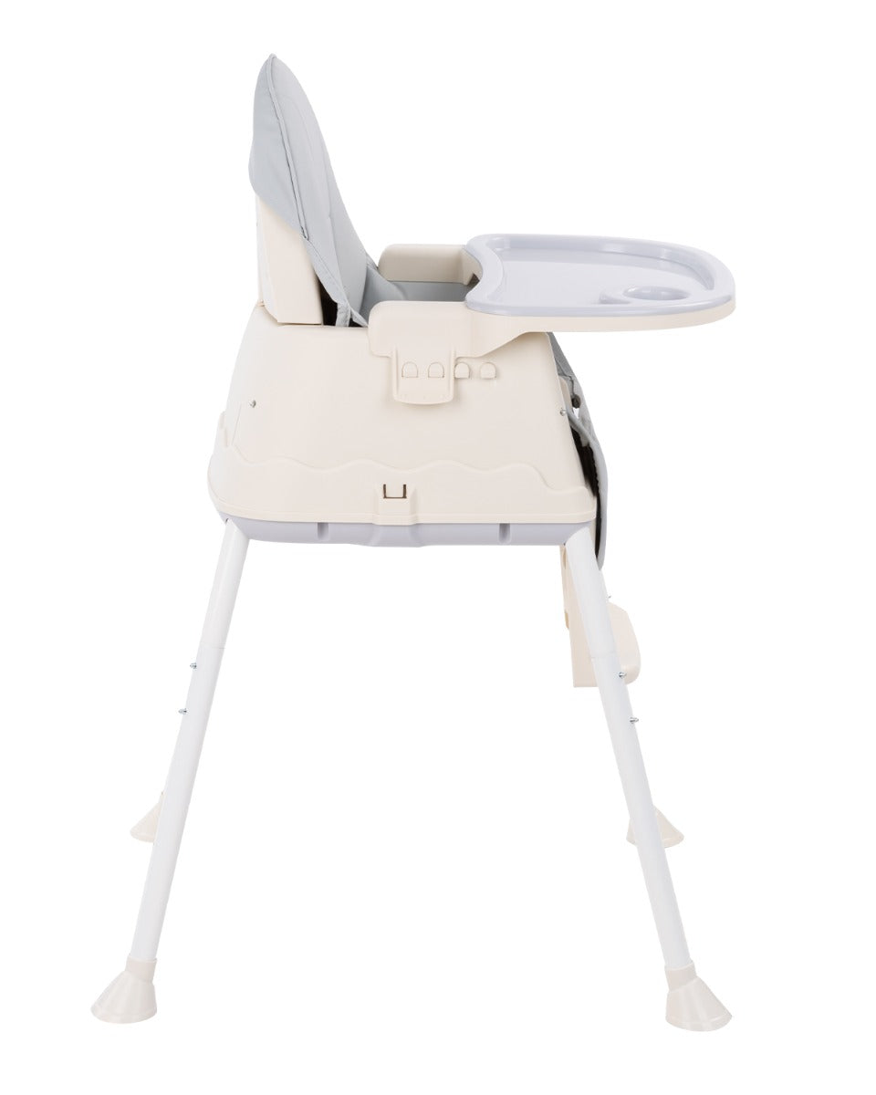 Cadeira de refeição 3 em 1 Grey Cream Kikkaboo