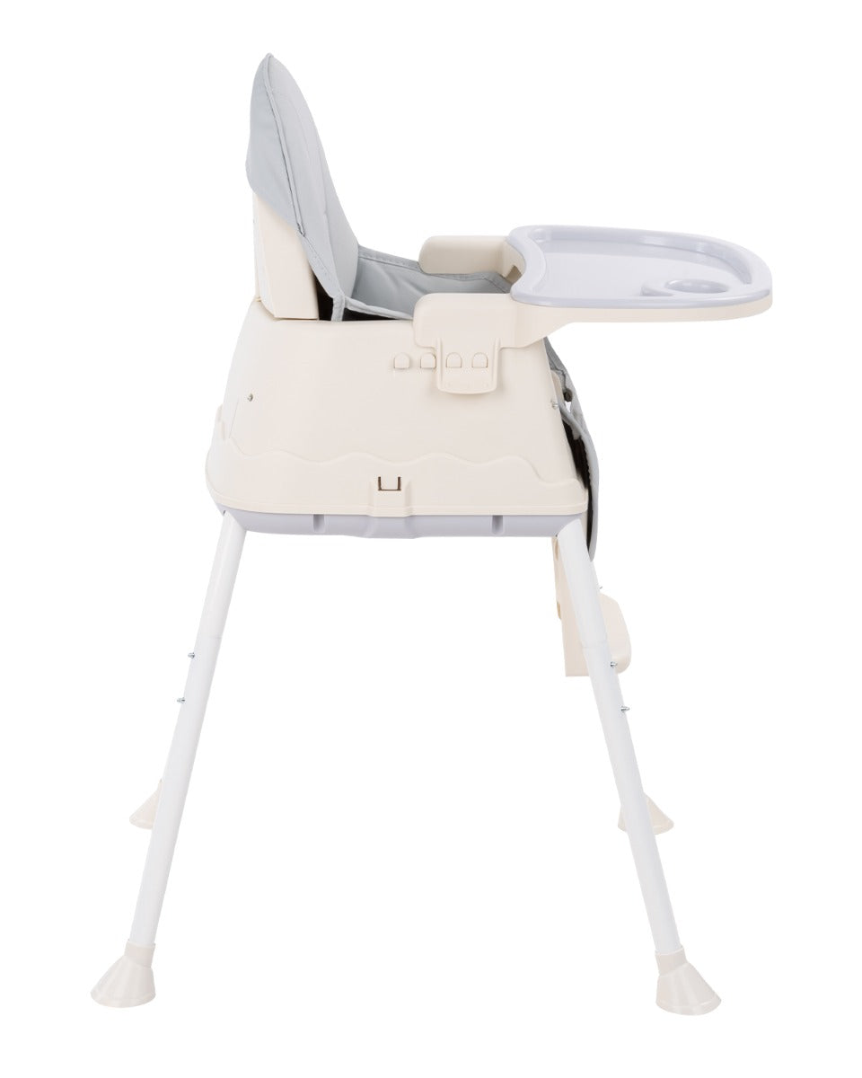 Cadeira de refeição 3 em 1 Grey Cream Kikkaboo