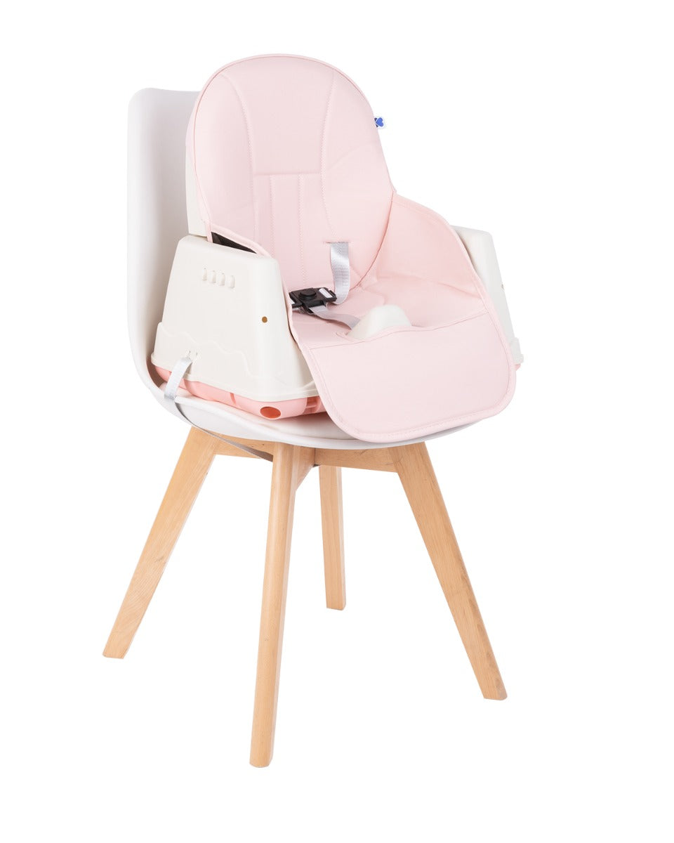 Cadeira de refeição rosa cremoso 3 em 1