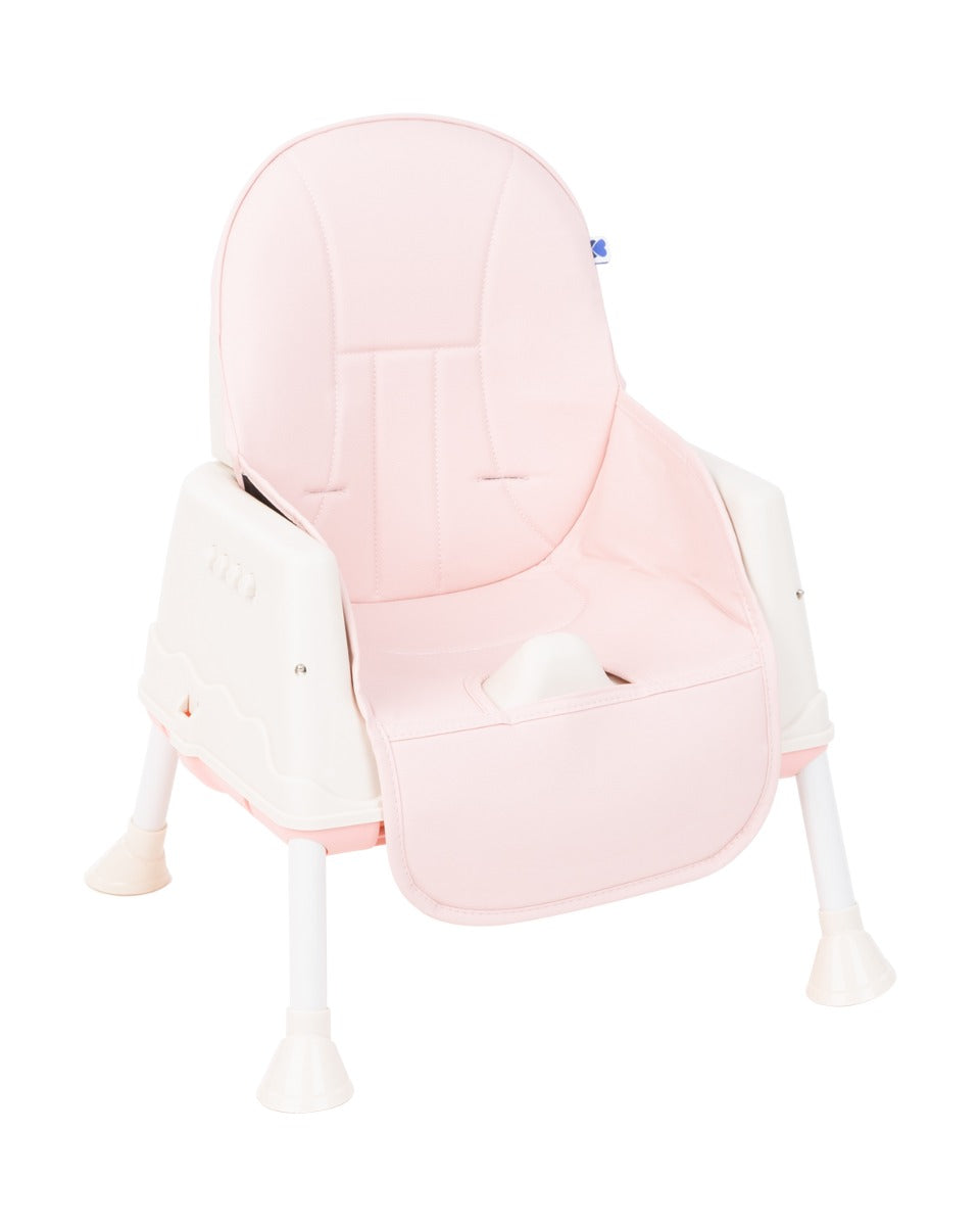 Cadeira de refeição rosa cremoso 3 em 1