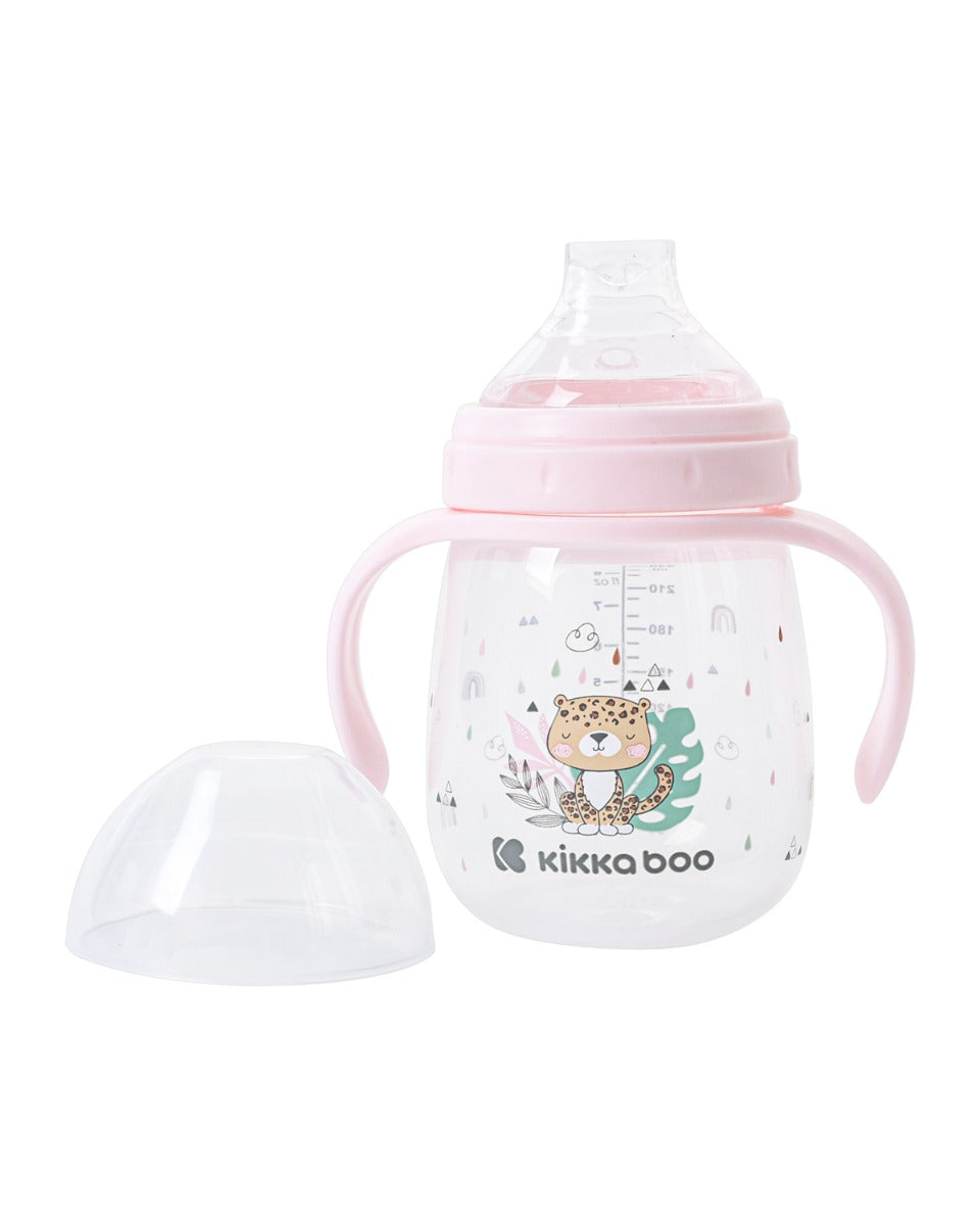 Caneca de silicone com bico Savanna Pink 240ml