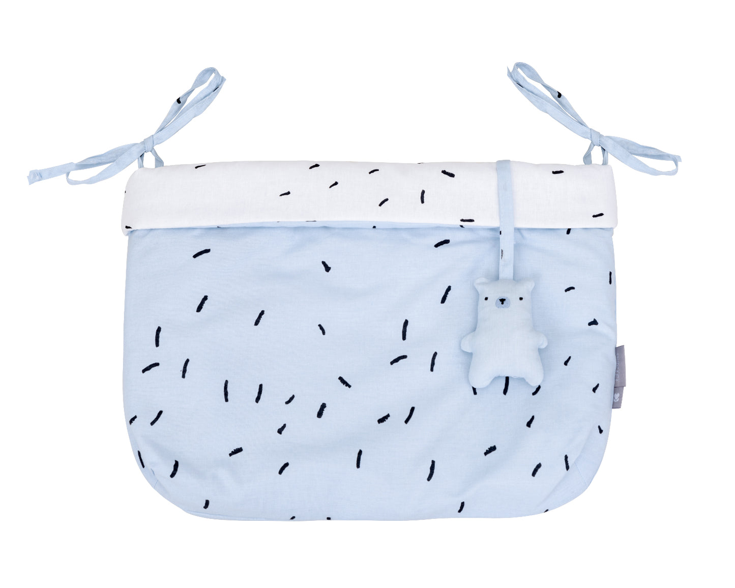 Cesto de fraldas Blue com laços Bear with Me Kikkaboo
