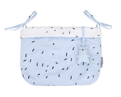 Cesto de fraldas Blue com laços Bear with Me Kikkaboo