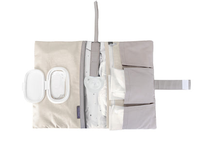 Porta-fraldas bordado Dream Big Beige Kikkaboo