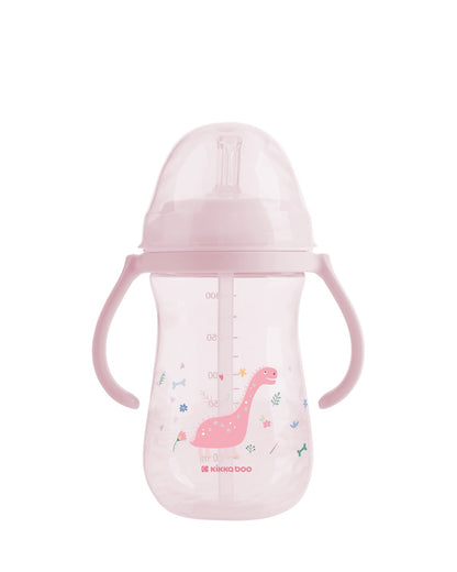 Copo PP com palhinha em silicone 300ml Dino World Mint Kikkaboo