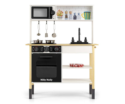 Cozinha De Madeira Astrid Preto Milly Mally