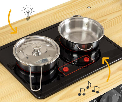 Cozinha De Madeira Astrid Preto Milly Mally