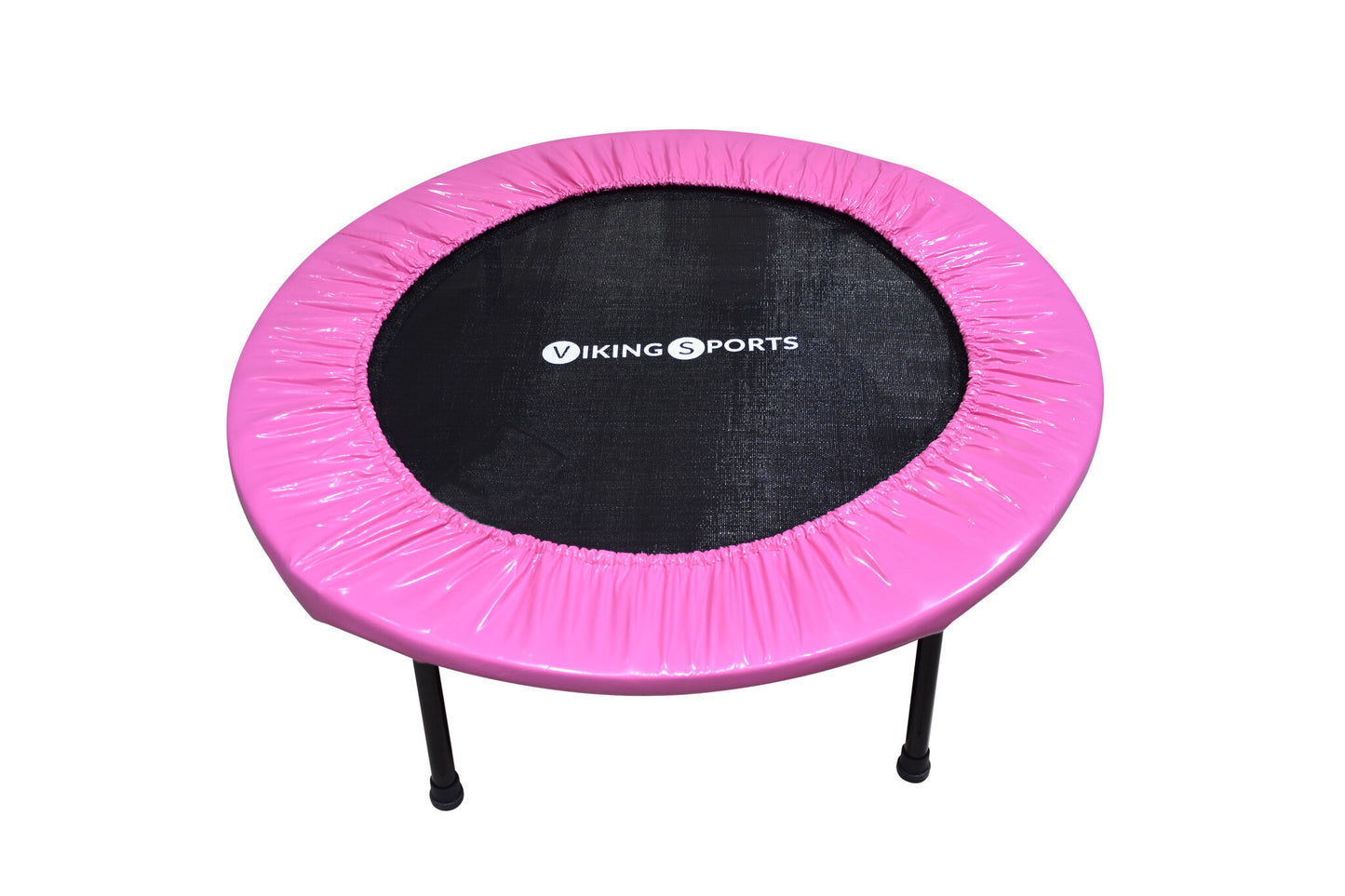Mini trampolim fitness dobrável Ø101x22,5 cm rosa