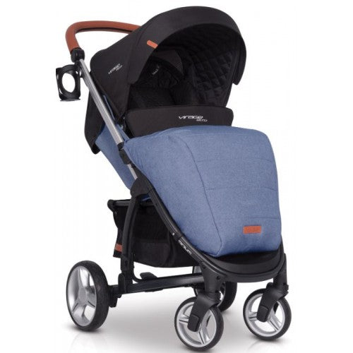 EASYGO - Carrinho multifuncional VIRAGE ECCO + STARTER 0+ ISOFIX READY Denim