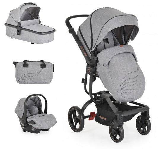 Carrinho de bebé Cangaroo 3 em 1 Ellada Grey