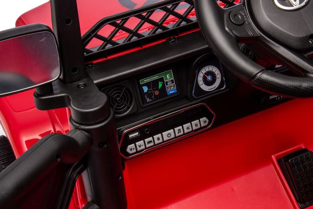 Veículo elétrico Toyota FJ vermelho 4x4