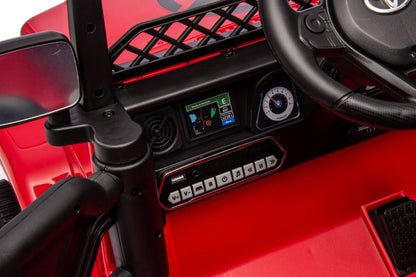 Veículo elétrico Toyota FJ vermelho 4x4