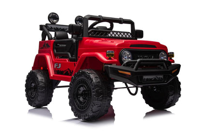 Veículo elétrico Toyota FJ vermelho 4x4