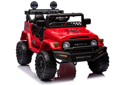 Veículo elétrico Toyota FJ vermelho 4x4