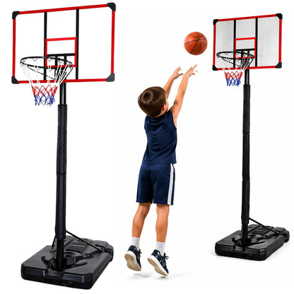 Cesto basquetebol móvel ajustável 200-305 cm