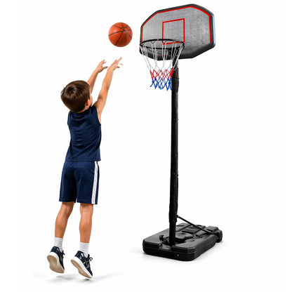 Cesto basquetebol ajustável com base 200-300 cm