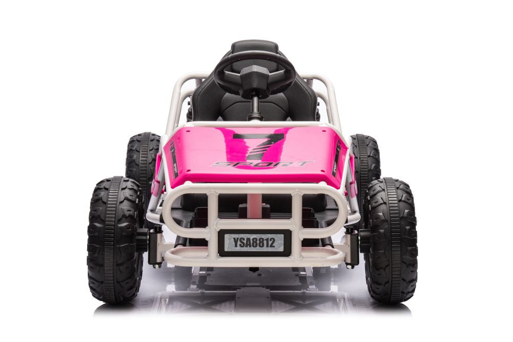 Buggy elétrico A8812 rosa 24V