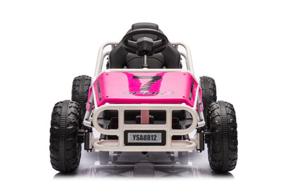 Buggy elétrico A8812 rosa 24V