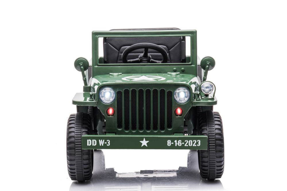 Carro elétrico JH-103 verde militar 4x4