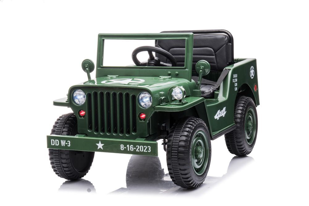 Carro elétrico JH-103 verde militar 4x4
