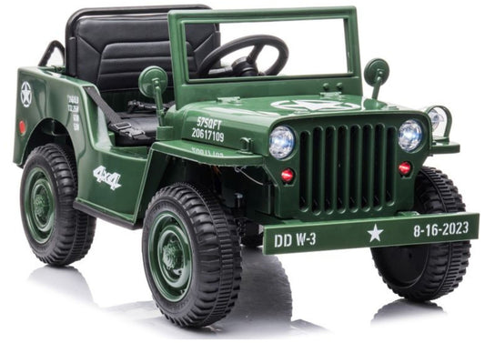 Carro elétrico JH-103 verde militar 4x4