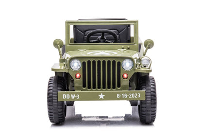 Carro elétrico JH-103 verde oliva 4x4