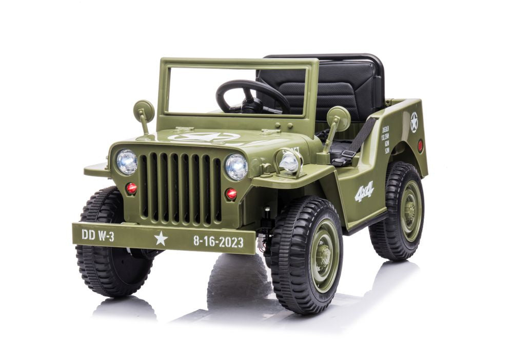 Carro elétrico JH-103 verde oliva 4x4