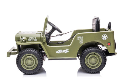 Carro elétrico JH-103 verde oliva 4x4