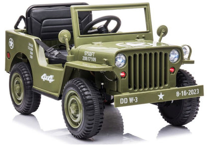 Carro elétrico JH-103 verde oliva 4x4