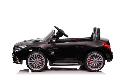 Carro elétrico infantil Mercedes SL65 S preto pintado LCD