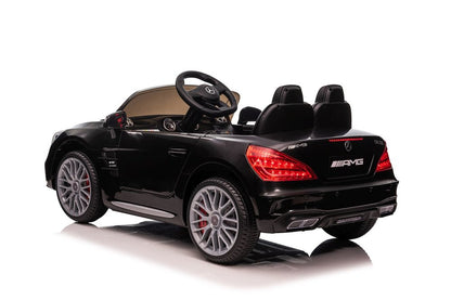 Carro elétrico infantil Mercedes SL65 S preto pintado LCD