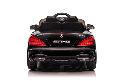 Carro elétrico infantil Mercedes SL65 S preto pintado LCD