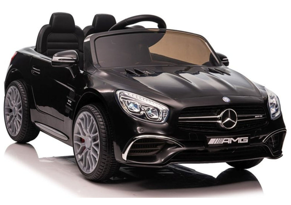 Carro elétrico infantil Mercedes SL65 S preto pintado LCD