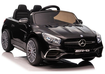 Carro elétrico infantil Mercedes SL65 S preto pintado LCD