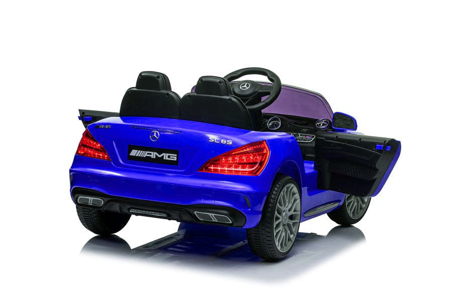 Carro elétrico infantil Mercedes SL65 S azul lacado LCD