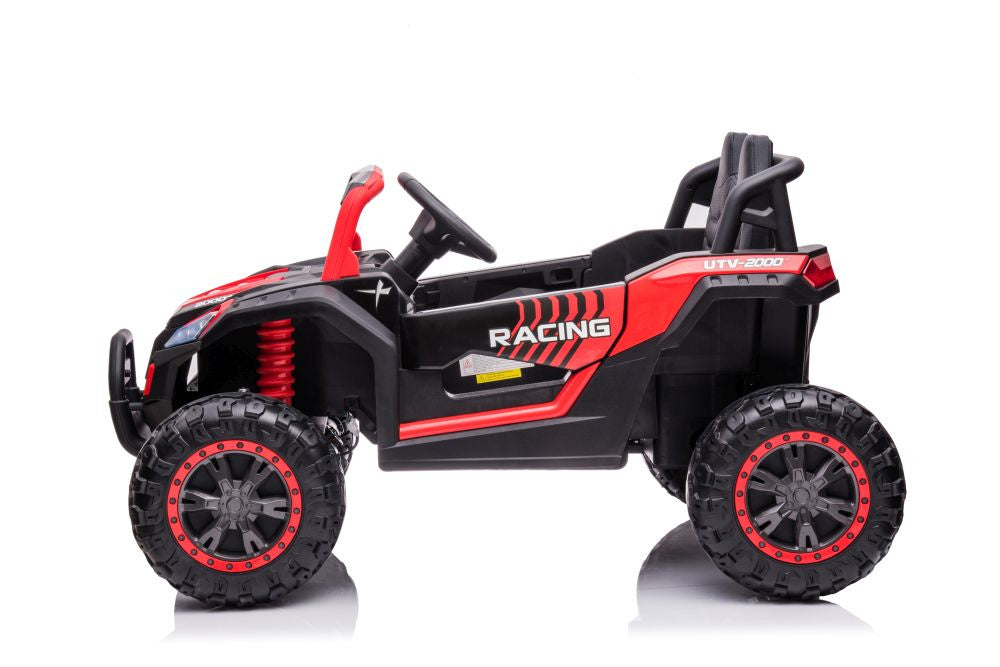 Carro elétrico YSA036 4x4 vermelho
