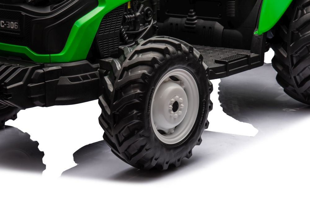 Trator elétrico HC-306 verde 24V